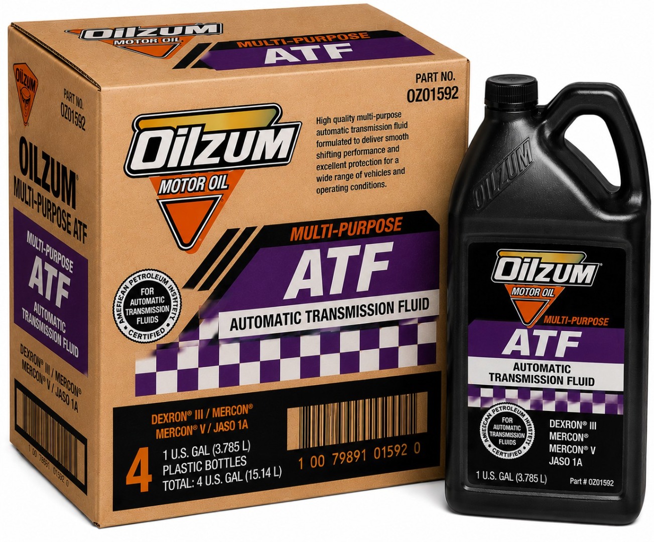 OILZUM MULTI-PURPOSE ATF 4*1 GAL CASE